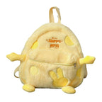 Plush backpack with cheerful design
