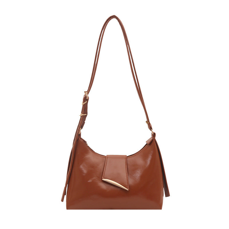 Luxurious Patent Leather Shoulder Bag