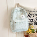 Leisure backpack with creative accents