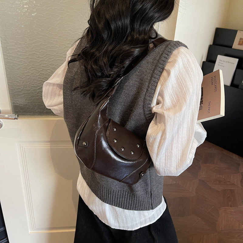 Stylish Leather Hobo Bag