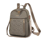 Stylish Quilted Nylon Backpack Calm Wears