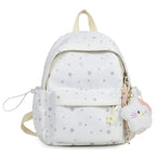 Starry Patterned Plush Backpack