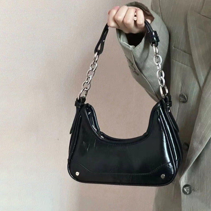 Chic Metallic Shoulder Bag
