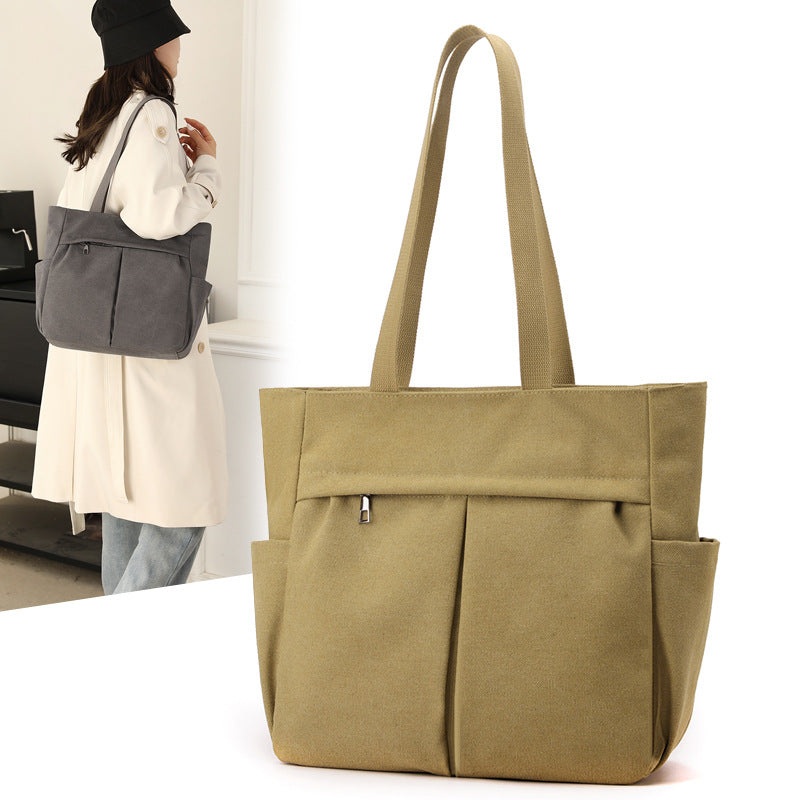 Multi-Pocket Tote Bag