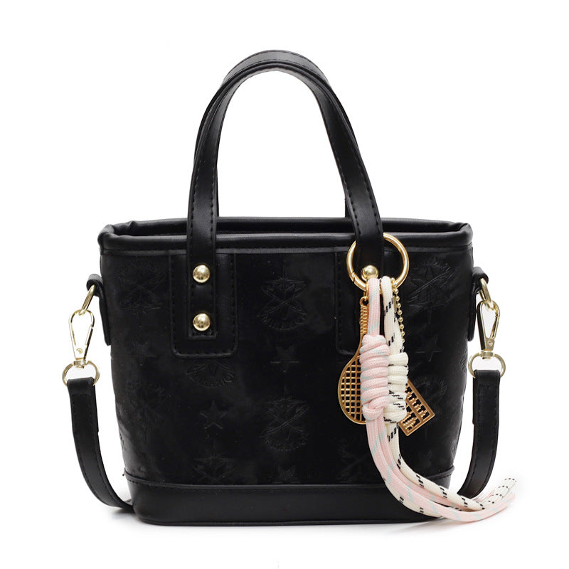 Ladies mini bag in playful design with decorative charm-https://detail.1688.com/offer/895333034201.html-Calm Wears-Black-Size: without pendant-Calm Wears