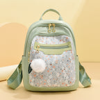Floral Patterned Casual Backpack