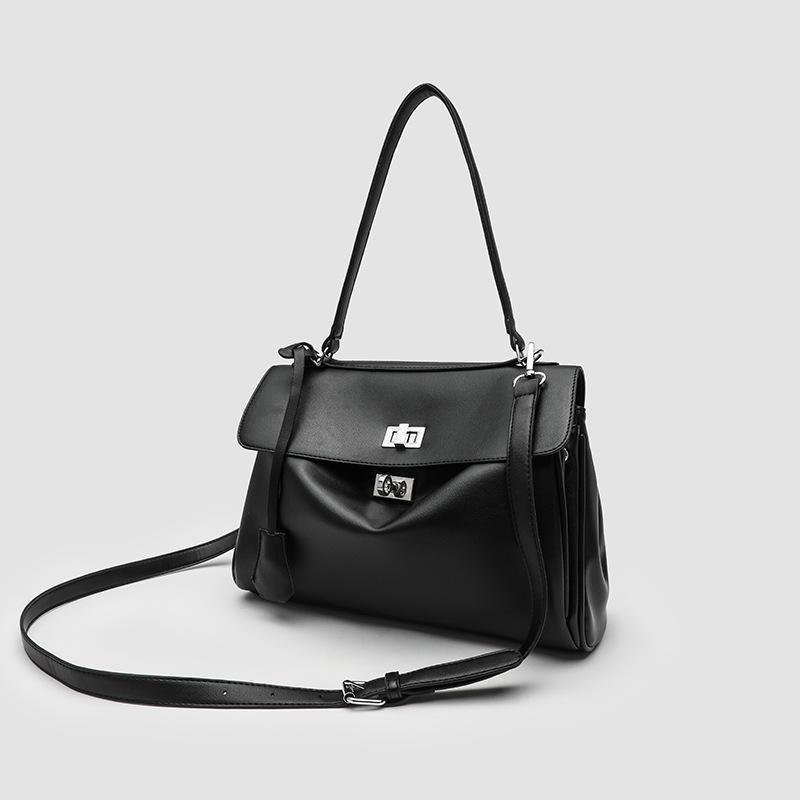 Structured Leather Handbag