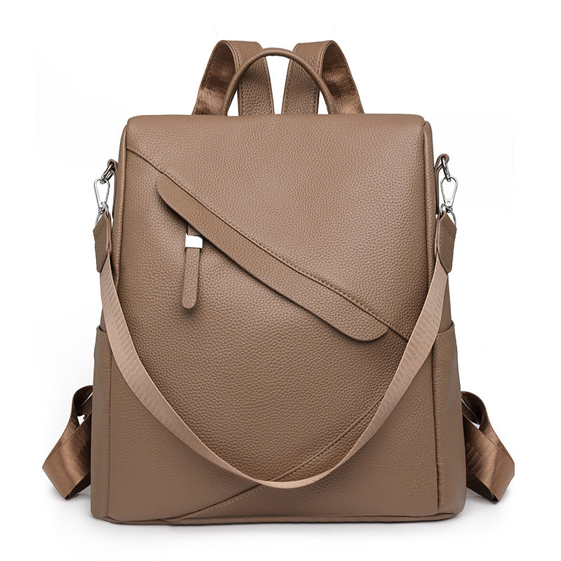 Elegant Leather Laptop Backpack