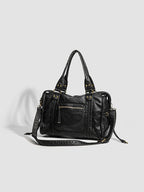 Handbag for School Shoulder Strap in Rigid Leather-dione couture20260421-Calm Wears-Black-Calm Wears
