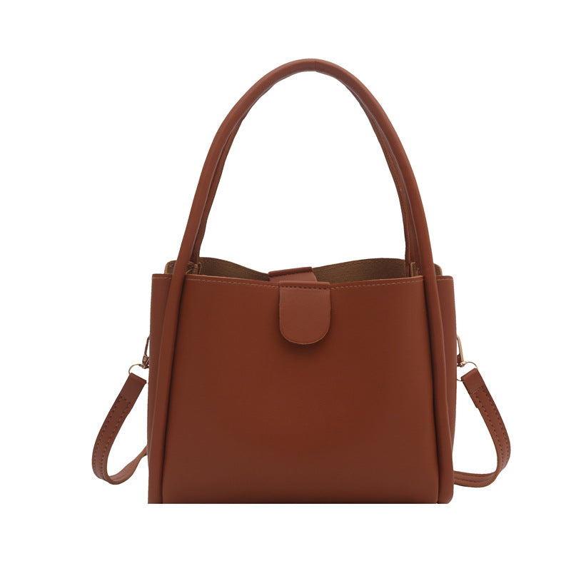 Ladies elegant mini handbag with practical flap closure