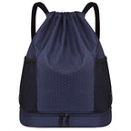 Lightweight Hexagonal Pattern Drawstring Backpack