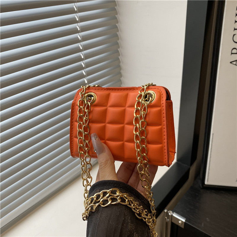 Women's fashionable mini handbag with exquisite chain accents-https://detail.1688.com/offer/943610871800.html-Calm Wears-Orange-nothing-Calm Wears
