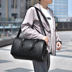 Durable Leather Travel Duffle