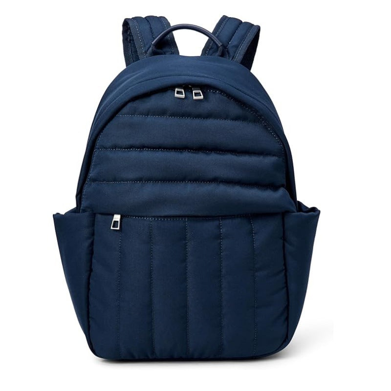 Comfortable backpack with ergonomic design and versatile compartments-https://detail.1688.com/offer/1040719481770.html-Calm Wears-Navy blue-10*5*15 inch-Calm Wears