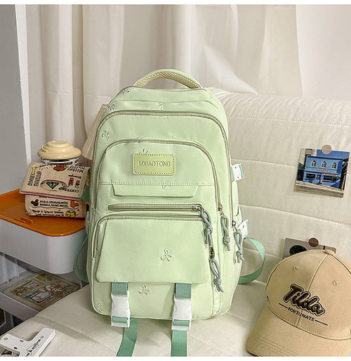 Functional Travel School Backpack-https://detail.1688.com/offer/1016448045652.html-Calm Wears-Green-Calm Wears