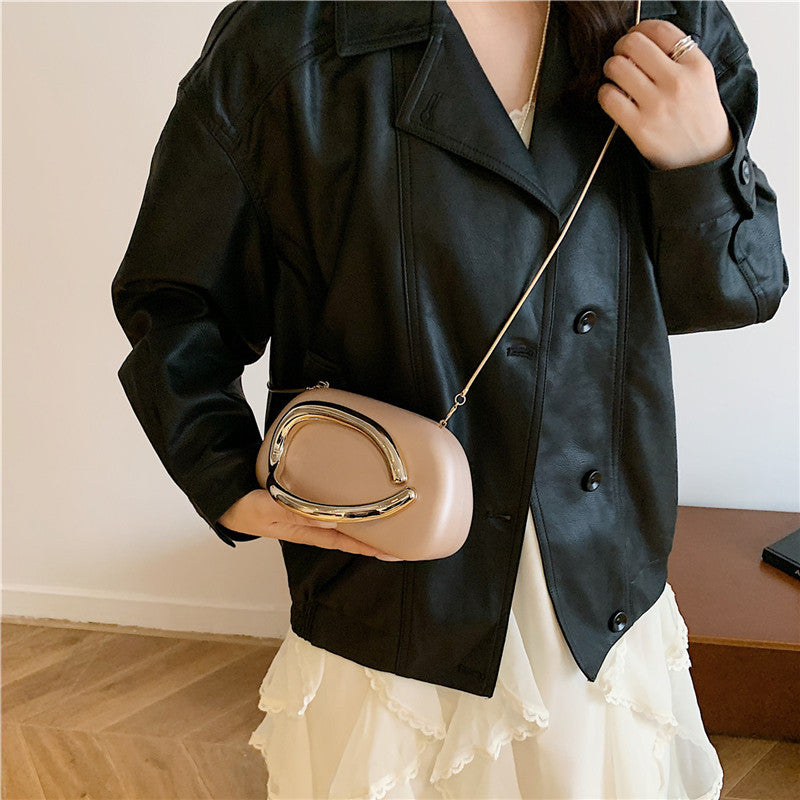 Chic Sculpted Crossbody Handbag