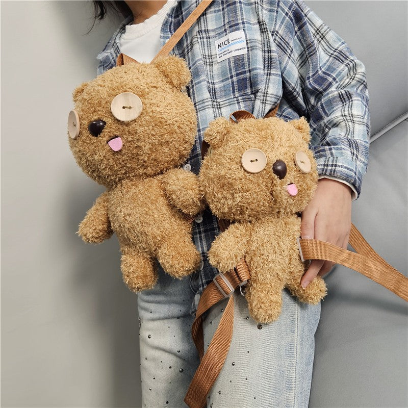 Cute Cuddly Backpack with Bear Motif