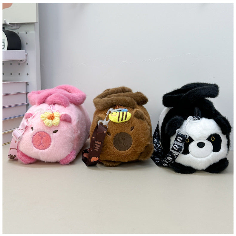 Plush Handbag in Panda Design