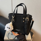 Women’s mini bag with detachable plush pendant