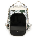 Floral Print Multi-Pocket Backpack