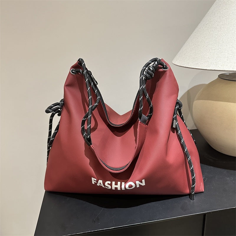 Women's stylish tote bag with braided drawstring-https://detail.1688.com/offer/1000595089868.html-Calm Wears-Rot-nothing-Calm Wears