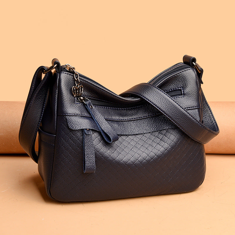 Textured Quilted Shoulder Bag