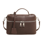 Women's mini shoulder bag with practical compartments