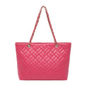 WoQuilted Tote Bag with Chain Handles