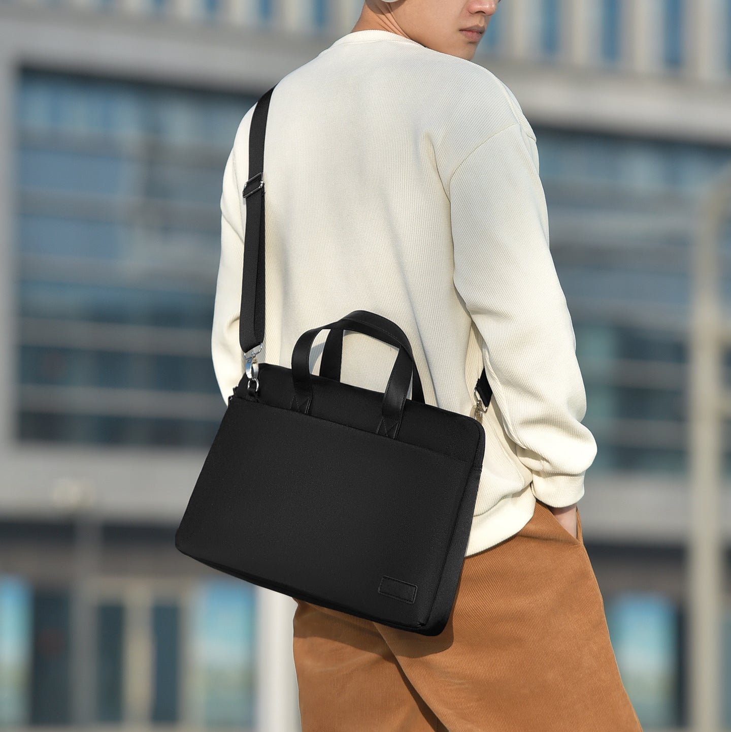 Professional Dual-Compartment Briefcase