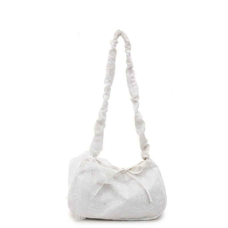 Vintage Lace Drawstring Bag