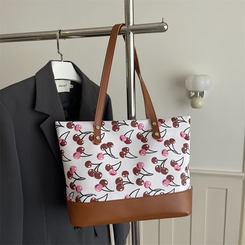 Playful Printed Canvas Tote Bag