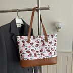 Playful Printed Canvas Tote Bag