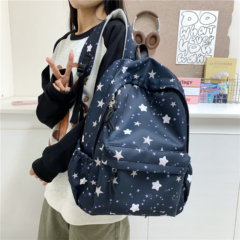 Girls' Star Patterned Backpack