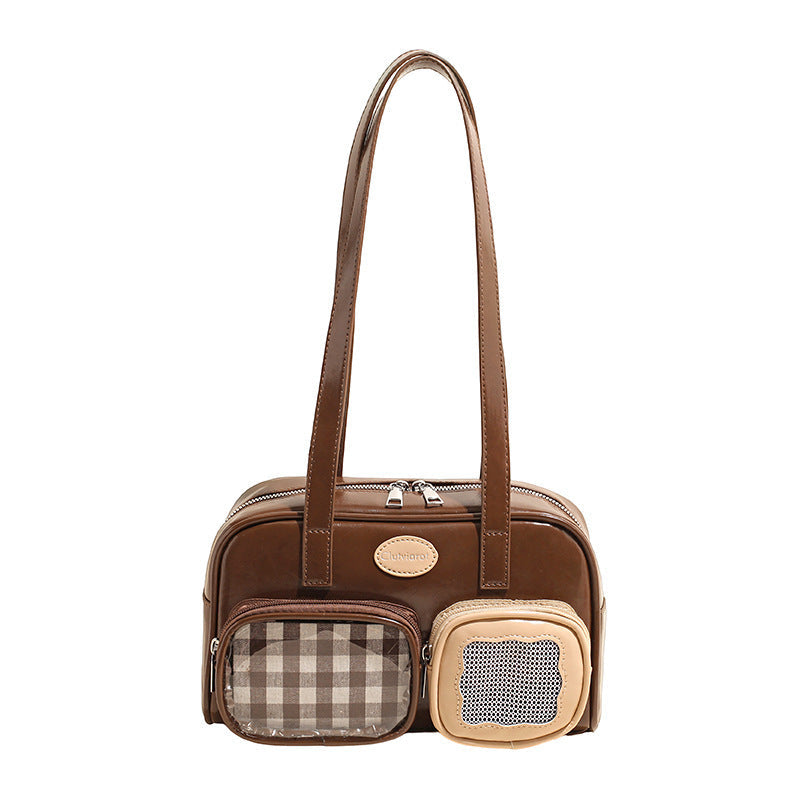 Women's shoulder bag with unique drawstring and charming pendant-https://detail.1688.com/offer/1003989816016.html-Calm Wears-Braun-Size: With pendant-Calm Wears