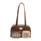 Women's shoulder bag with unique drawstring and charming pendant-https://detail.1688.com/offer/1003989816016.html-Calm Wears-Braun-Size: With pendant-Calm Wears