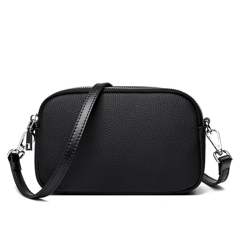 Textured Vegan Leather Crossbody Bag