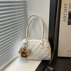 Quilted Faux Leather Handbag
