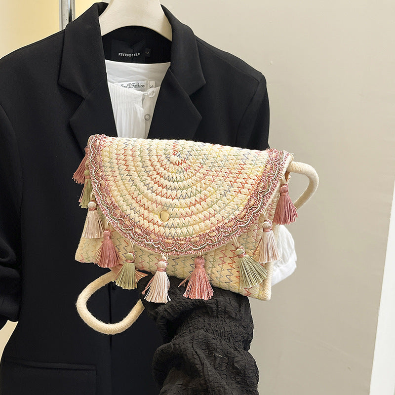 Bohemian Woven Clutch Bag