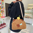 Plush Crossbody Bag In Cute Animal Design
