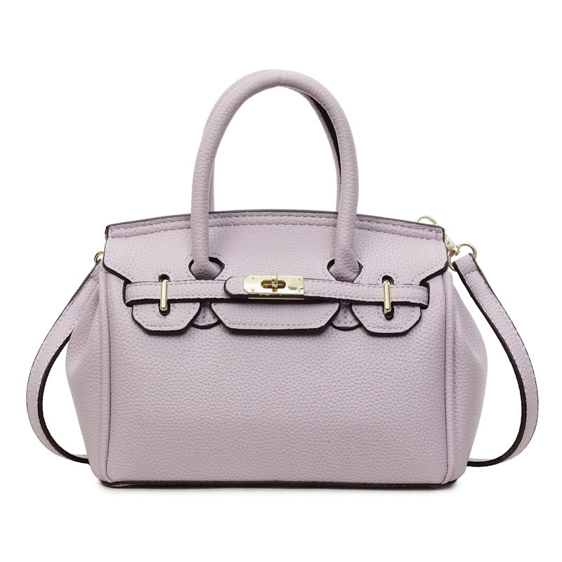 Women's mini handbag with stylish detail-https://detail.1688.com/offer/1017744500307.html-Calm Wears-Lilac-S-Calm Wears