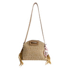 Ladies stylish shoulder bag with decorative fringe detail-https://detail.1688.com/offer/1036050023994.html-Calm Wears-Khaki-Size: With pendant-Calm Wears