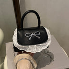 Ladies Mini Handbag with Ruffle Detail