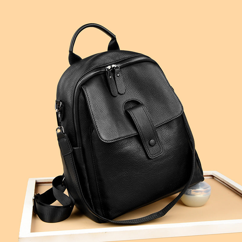 Vegan Leather Multi-Functional Backpack