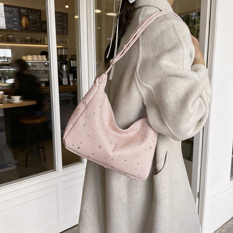 Trendy Celestial Print Shoulder Bag