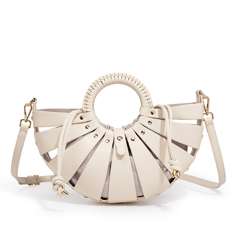 Elegant Fan-Shaped Handbag