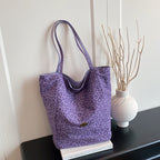 Stylish Reversible Leopard Print Tote Bag