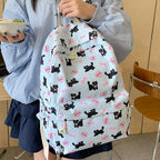 Playful backpack with cat design