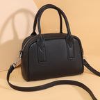 Textured Leather Mini Handheld Satchel