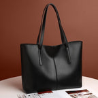 Large Leather Tote Bag, Women's Work Bag with Zipper-mayfair ellis20260422-Calm Wears-Rot-Calm Wears