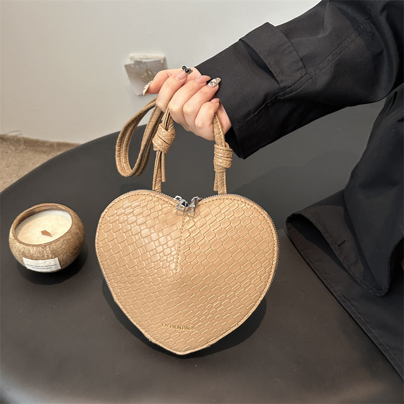 Heart-Shaped Crossbody Handbag
